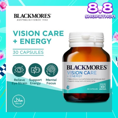 BLACKMORES Vision Care + Energy Capsules 30s