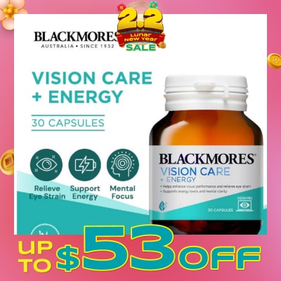 BLACKMORES Vision Care + Energy Capsules 30s