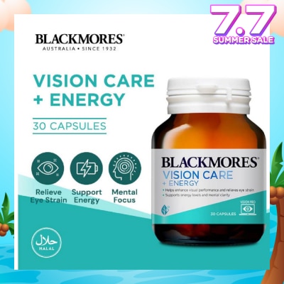 BLACKMORES Vision Care + Energy Capsules 30s