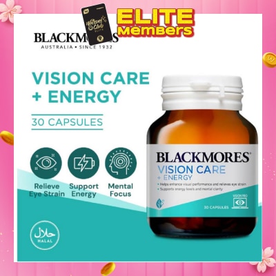 BLACKMORES Vision Care + Energy Capsules 30s