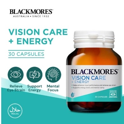 BLACKMORES Blackmores Vision Care + Energy Capsules 30s