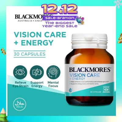 BLACKMORES Vision Care + Energy Capsules 30s