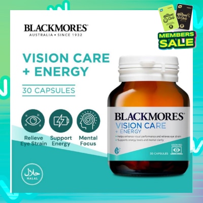 BLACKMORES Vision Care + Energy Capsules 30s