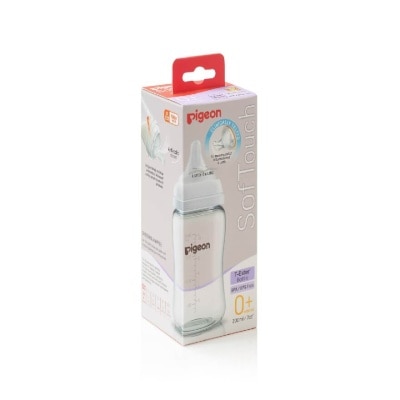 PIGEON Softouch 3 Nursing Bottle T Ester Logo (For 0+ months) 200ml