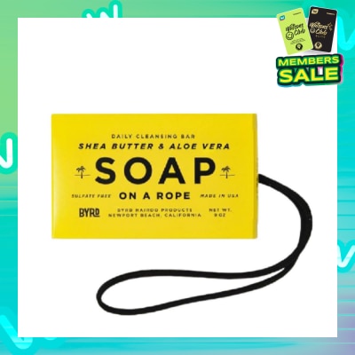 BYRD Daily Cleansing Hydrating Soap Bar On A Rope (with Shea Butter & Aloe Vera) 266ml