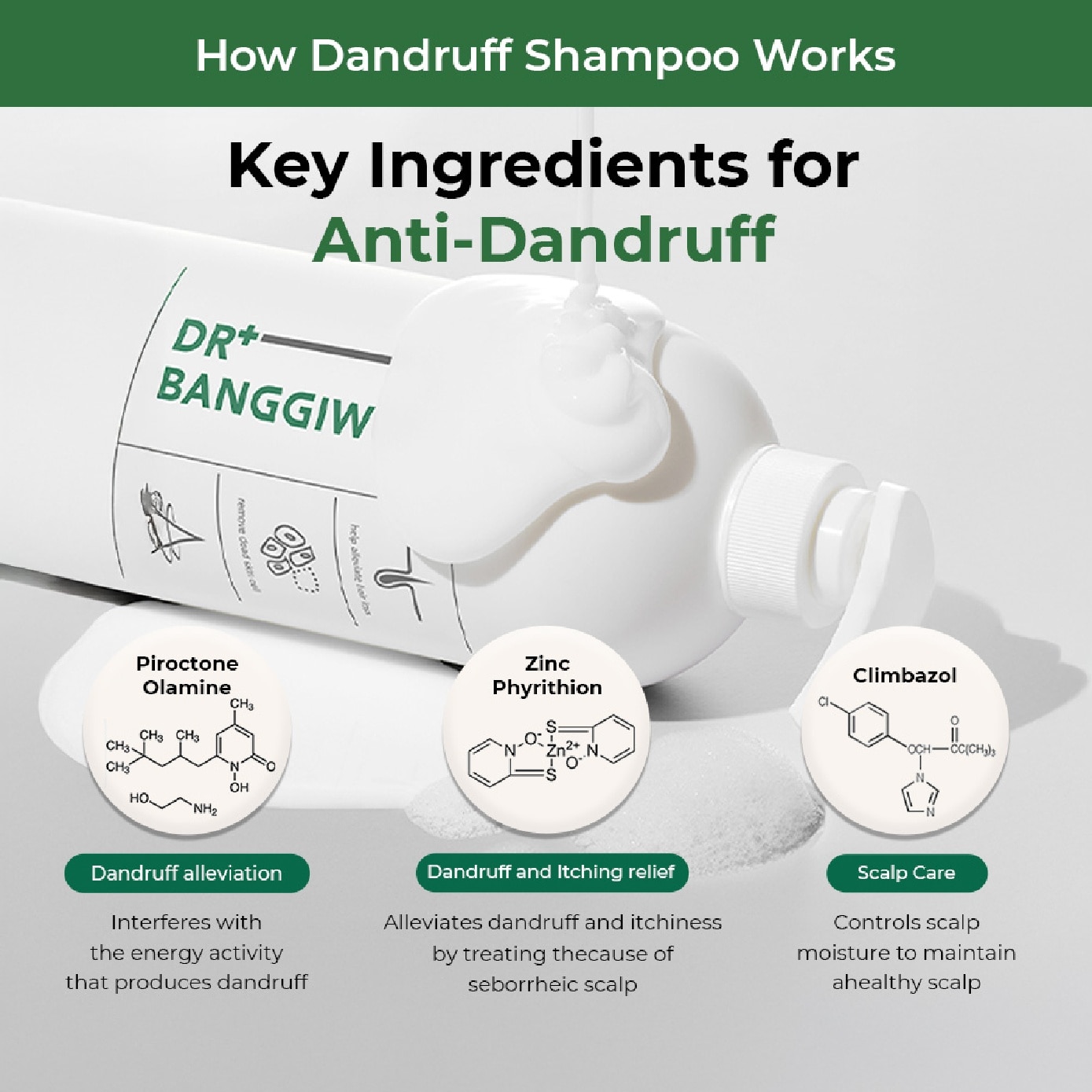 Dandruff Shampoo for Anti-Hair Loss 1000ml