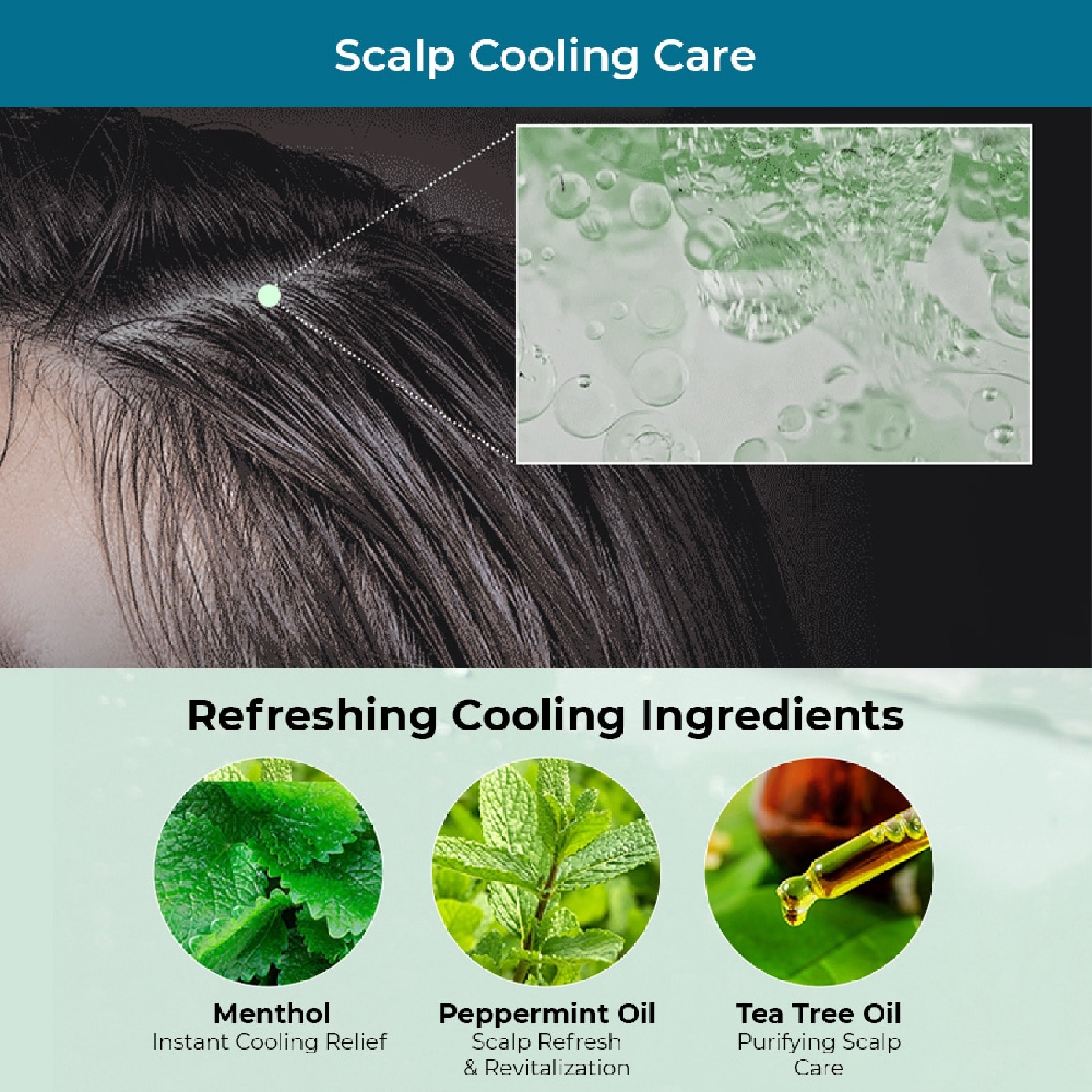 Cool Shampoo for Anti-Hair Loss 1000ml
