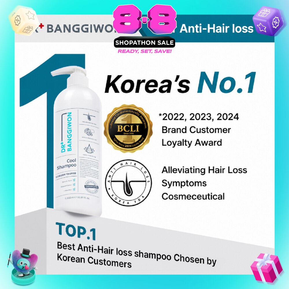 Cool Shampoo for Anti-Hair Loss 1000ml