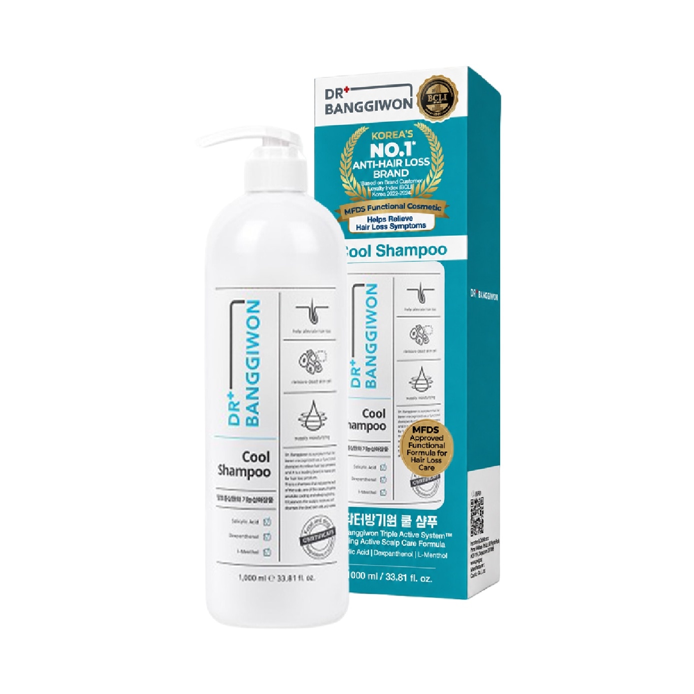 Cool Shampoo for Anti-Hair Loss 1000ml