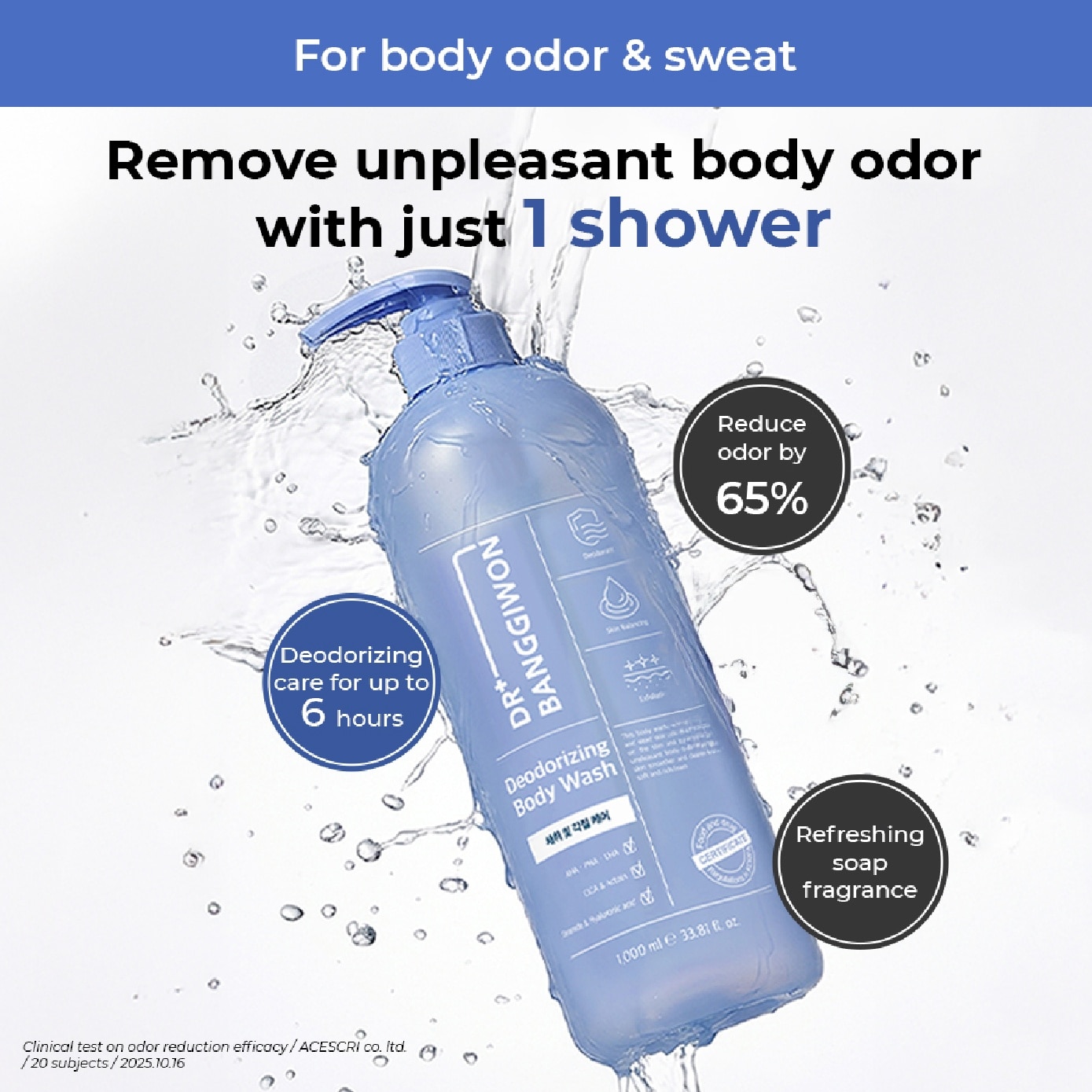 Refresh Deodorizing Body Wash 1000ml