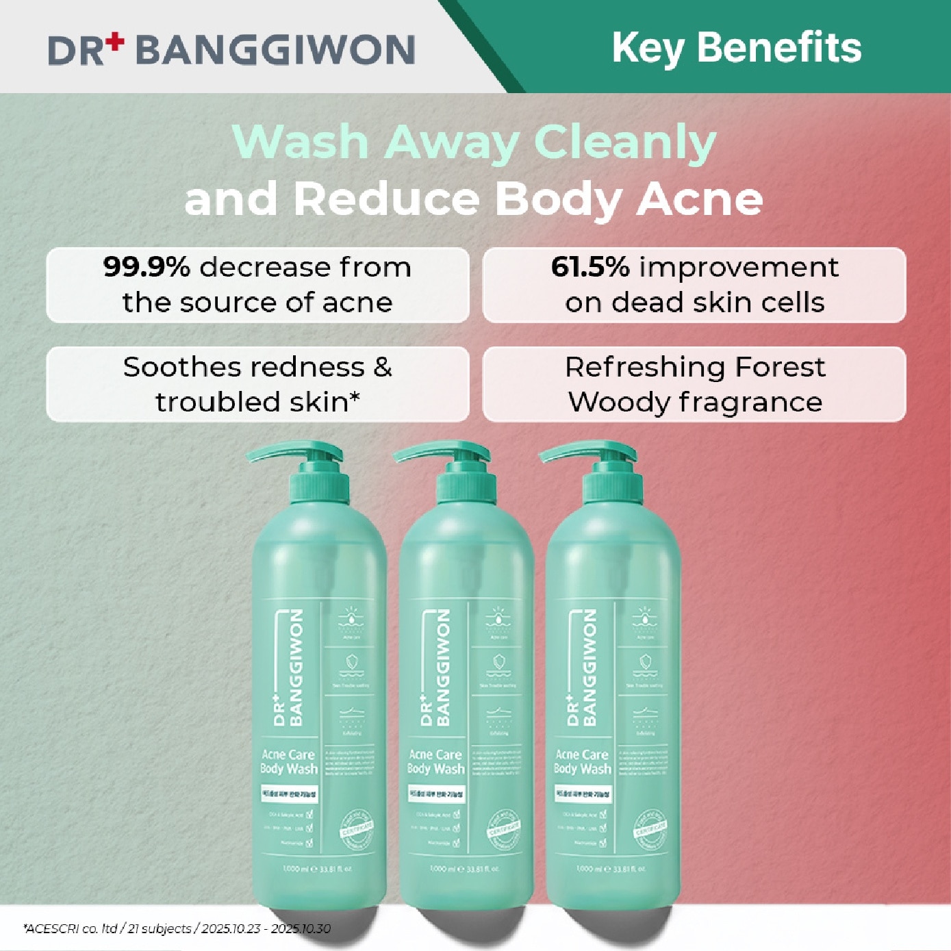 Acneform Skin Alleviating Functional Body Wash 1000ml