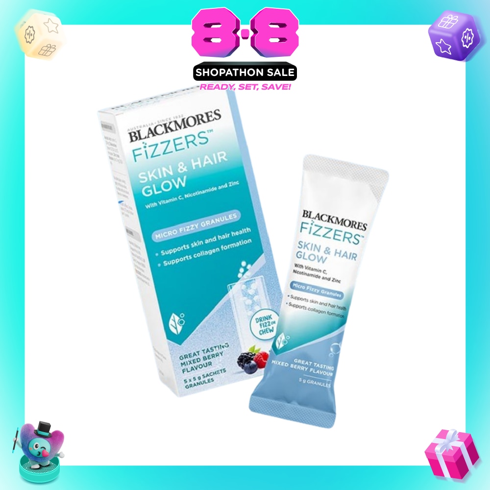 Fizzers Skin & Hair Glow Mixed Berry Flavour 5g x 5s
