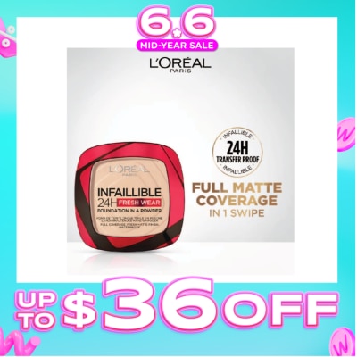 L'OREAL PARIS MAKEUP - Infaillible 24H Freshwear Foundation in a Powder 20 Ivory 1s