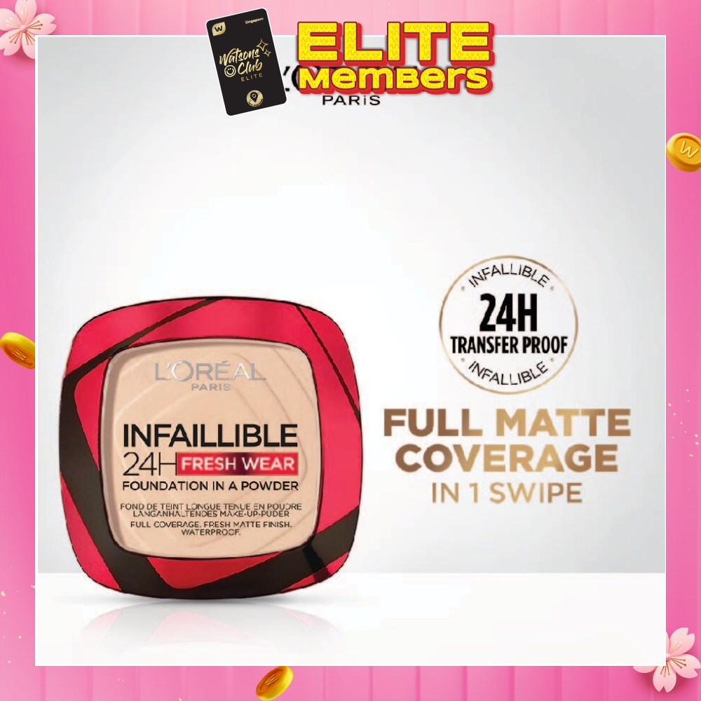 L'OREAL PARIS MAKEUP Infaillible 24H Freshwear Foundation in a Powder 20 Ivory 1s