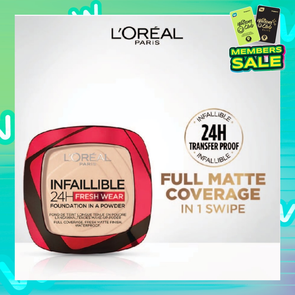 L'OREAL PARIS MAKEUP Infaillible 24H Freshwear Foundation in a Powder 130 True Beige 1s