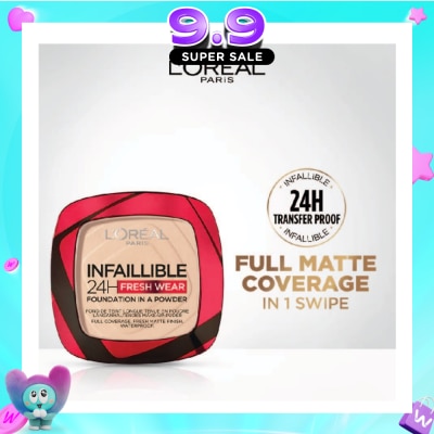 L'OREAL PARIS MAKEUP - Infaillible 24H Freshwear Foundation in a Powder 130 True Beige 1s image