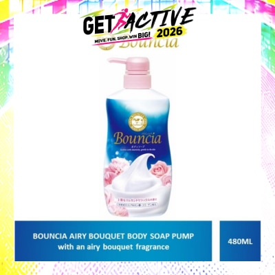 BOUNCIA - Body Soap Pump Airy Bouquet (For Soft + Smooth + Moisturised Skin) 480ml image