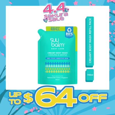 SUU BALM - Creamy Body Wash Refill Pack 740ml