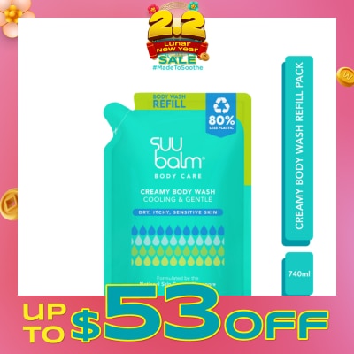 SUU BALM Creamy Body Wash Refill Pack 740ml