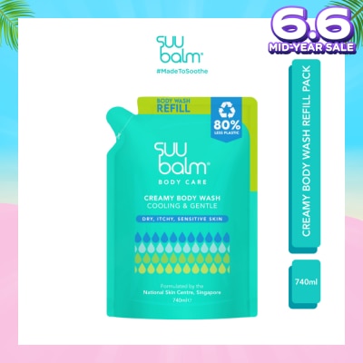 SUU BALM Dual Cooling and Moisturising Cream Body Wash 740ml