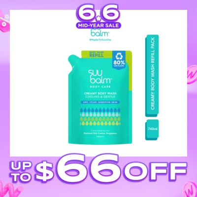 SUU BALM - Creamy Body Wash Refill Pack 740ml