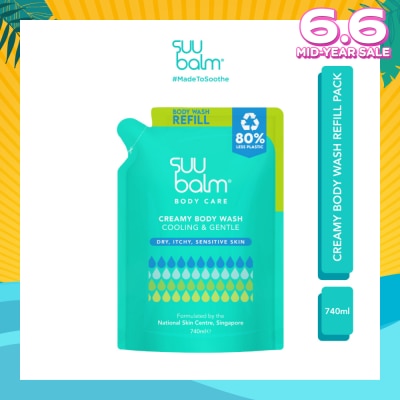 SUU BALM Dual Cooling and Moisturising Cream Body Wash 740ml