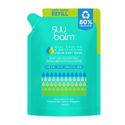 SUU BALM Dual Cooling and Moisturising Cream Body Wash 740ml