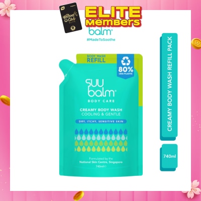 SUU BALM Creamy Body Wash Refill Pack 740ml