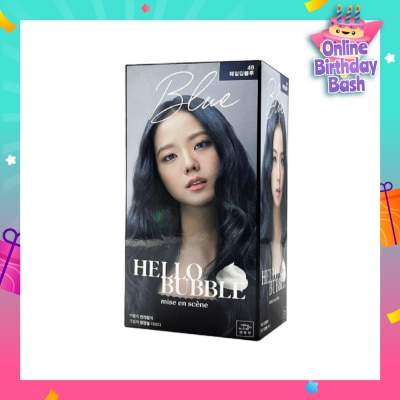 MISE-EN-SCÈNE Hello Bubble Foam Hair Colour 4B Whale Deep Blue 1s