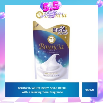 BOUNCIA - Body Soap Refill White Soap (For Soft + Smooth + Moisturised Skin) 360ml