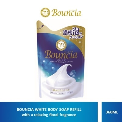 BOUNCIA Body Soap Refill White Soap (For Soft + Smooth + Moisturised Skin) 360ml