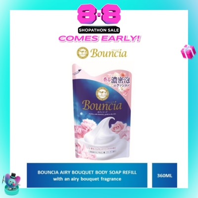 BOUNCIA - Body Soap Refill Airy Bouquet (For Soft + Smooth + Moisturised Skin) 360ml