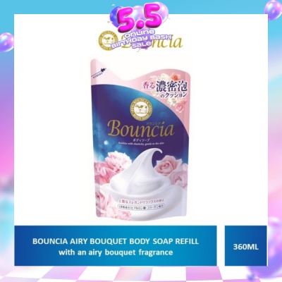 BOUNCIA - Body Soap Refill Airy Bouquet (For Soft + Smooth + Moisturised Skin) 360ml