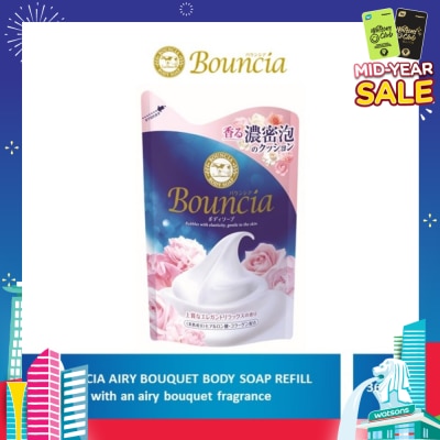 BOUNCIA Body Soap Refill Airy Bouquet (For Soft + Smooth + Moisturised Skin) 360ml