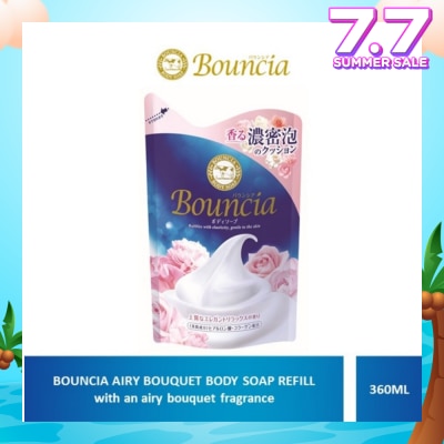 BOUNCIA Body Soap Refill Airy Bouquet (For Soft + Smooth + Moisturised Skin) 360ml