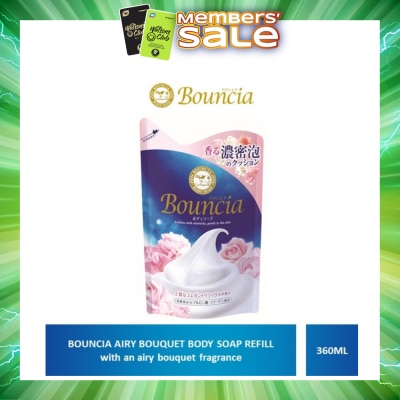 BOUNCIA - Body Soap Refill Airy Bouquet (For Soft + Smooth + Moisturised Skin) 360ml