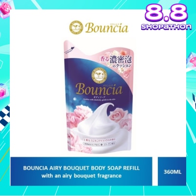 BOUNCIA Body Soap Refill Airy Bouquet (For Soft + Smooth + Moisturised Skin) 360ml