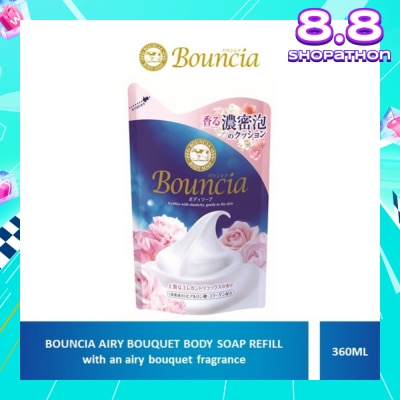 BOUNCIA Body Soap Refill Airy Bouquet (For Soft + Smooth + Moisturised Skin) 360ml