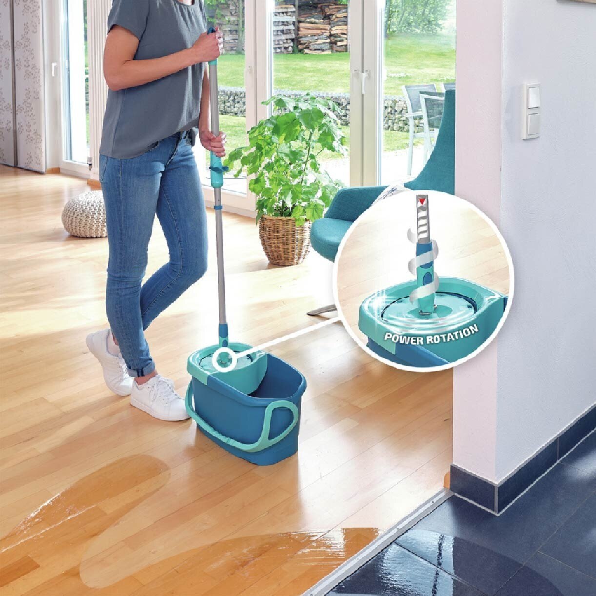 LEIFHEIT Clean Twist Disc Rotating Mop Ergo Set L52101 x 1s
