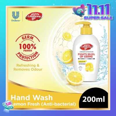 LIFEBUOY Lifebuoy Antibacterial Lemon Fresh Hand Wash 200ml