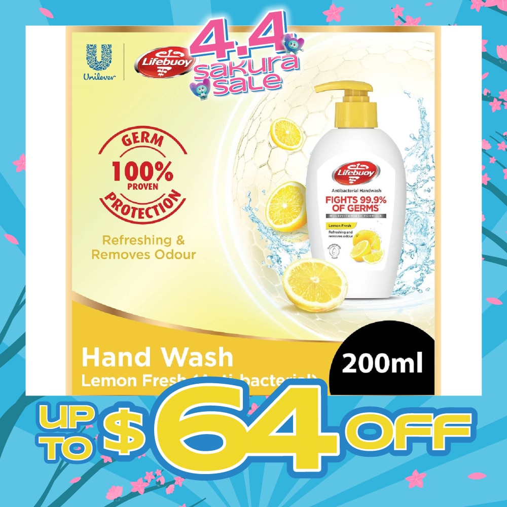 Lifebuoy Antibacterial Lemon Fresh Hand Wash 200ml