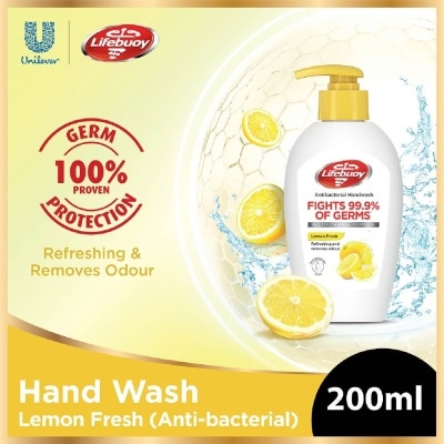 LIFEBUOY Lifebuoy Antibacterial Lemon Fresh Hand Wash 200ml