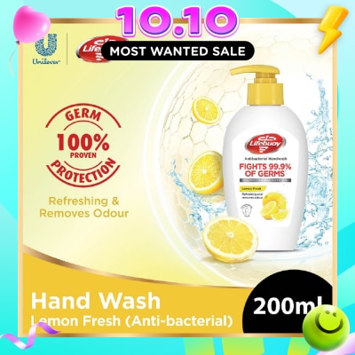 LIFEBUOY Lifebuoy Antibacterial Lemon Fresh Hand Wash 200ml image