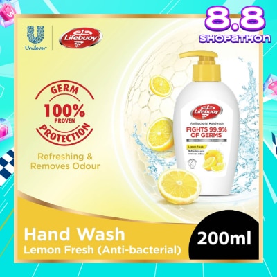 LIFEBUOY Lifebuoy Antibacterial Lemon Fresh Hand Wash 200ml