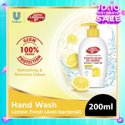 LIFEBUOY Lifebuoy Antibacterial Lemon Fresh Hand Wash 200ml