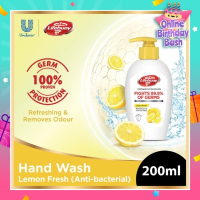 LIFEBUOY Lifebuoy Antibacterial Lemon Fresh Hand Wash 200ml