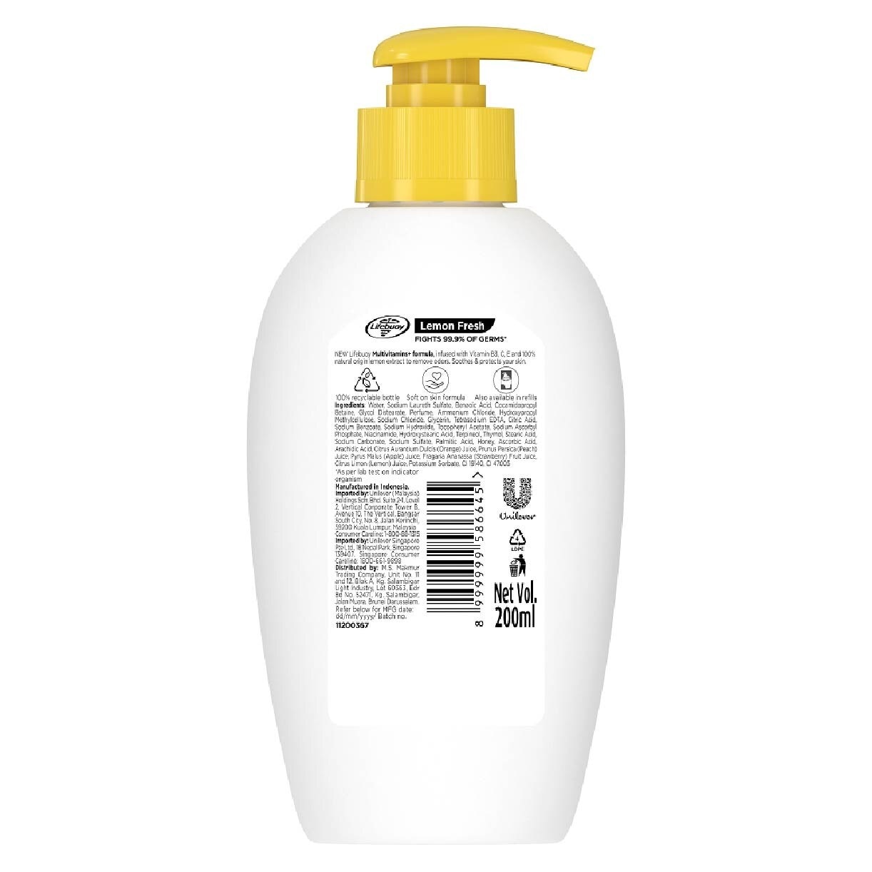 Lifebuoy Antibacterial Lemon Fresh Hand Wash 200ml