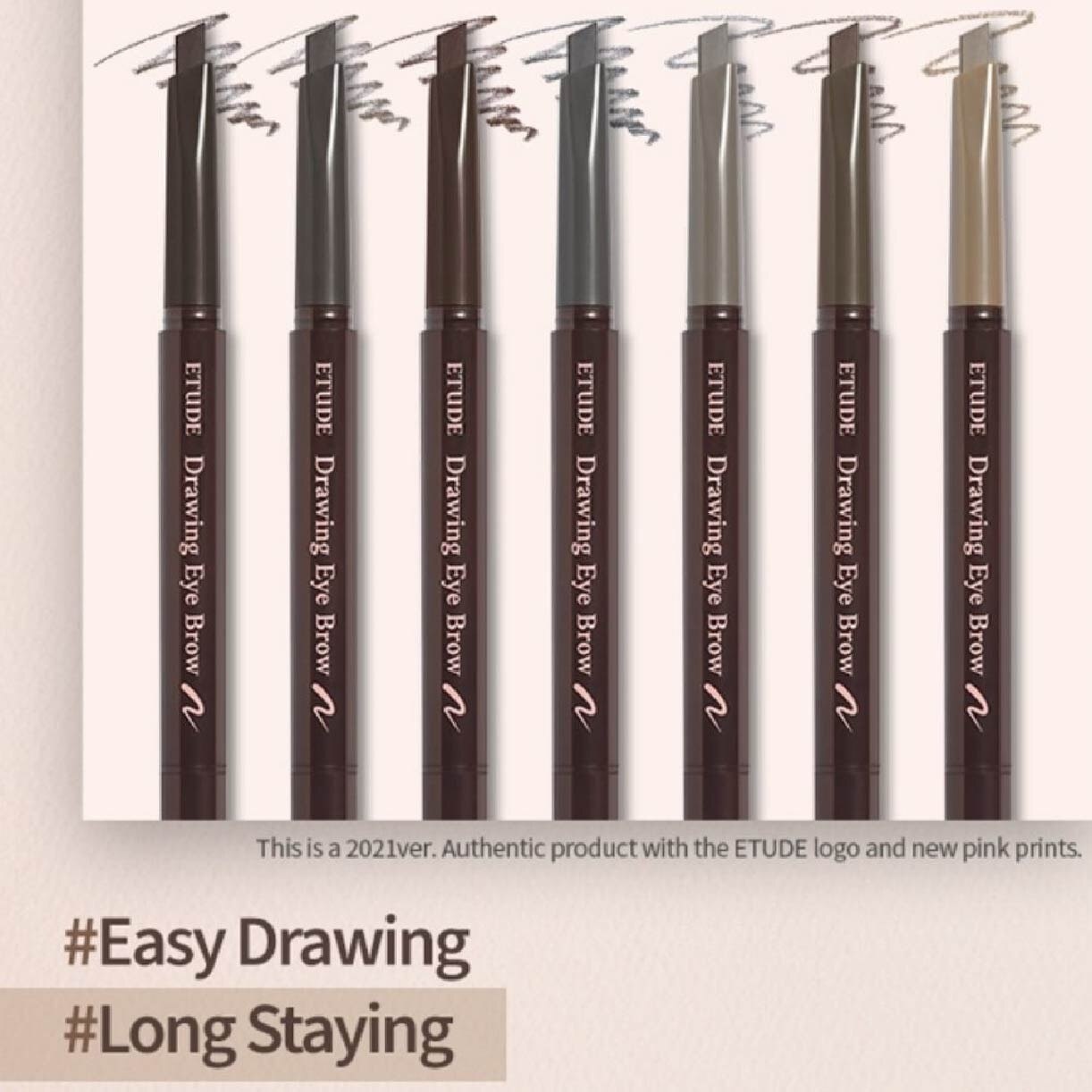 Drawing Eye Brow Triangular Eyebrow Pencil 01 Dark Brown 0.25g