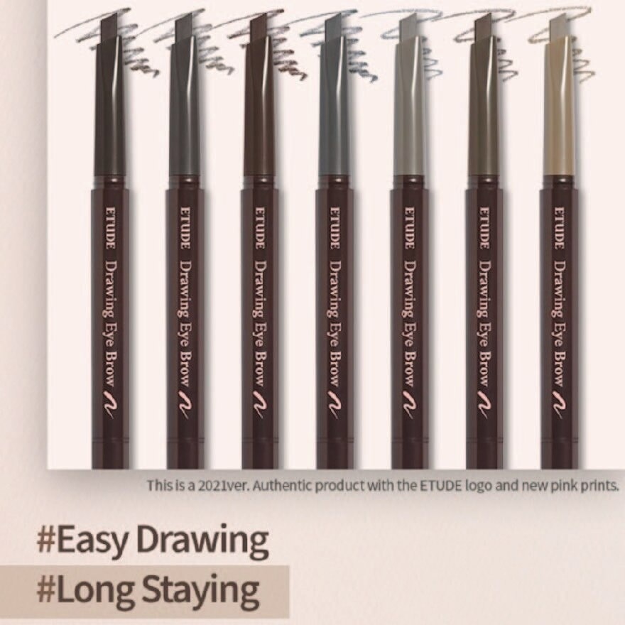 Drawing Eye Brow Triangular Eyebrow Pencil 02 Gray Brown 0.25g