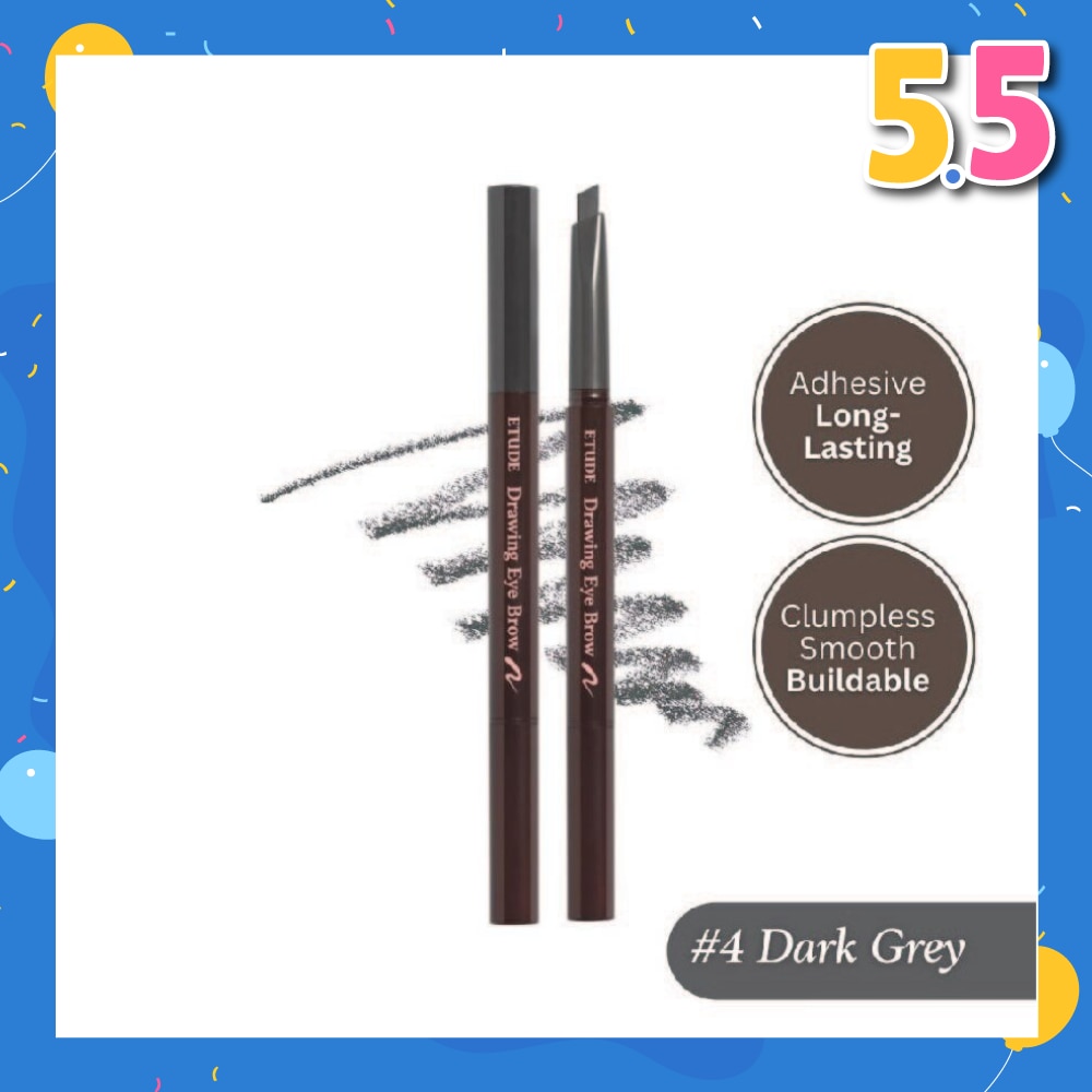 Drawing Eye Brow Triangular Eyebrow Pencil 04 Dark Gray 0.25g